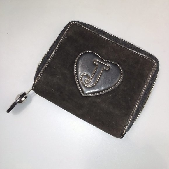 Juicy Couture Y2K 'Once Upon a Time' Bag & Purse Set 90's Brown Velour Vintage - Picture 10 of 12